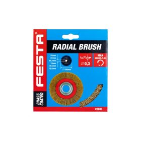   FESTA Körkefe 150 x 32 mm szűkítőgyűrűkkel sárgaréz bevonat