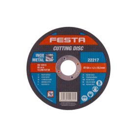 FESTA Vágókorong fémre 125 x 1,2 x 22,2 mm inox