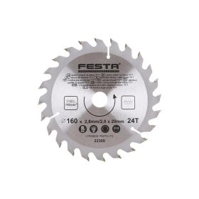 FESTA Fűrésztárcsa fához 160 x 20 x 2,0 mm / 24T