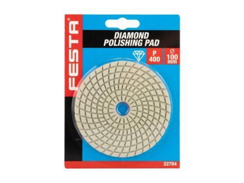 FESTA Tépőzáras gyémánt csiszoló és polírozókorong 100 mm / P400 vizes
