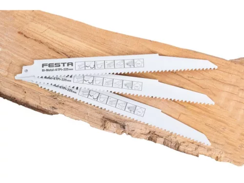 FESTA Szablyafűrészlap 225/19/1,6 mm bimetál (3 db)