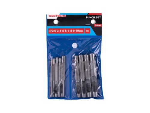 Bőrlyukasztó készlet 9 részes (2,5-3-4-5-6-7-8-9-10)