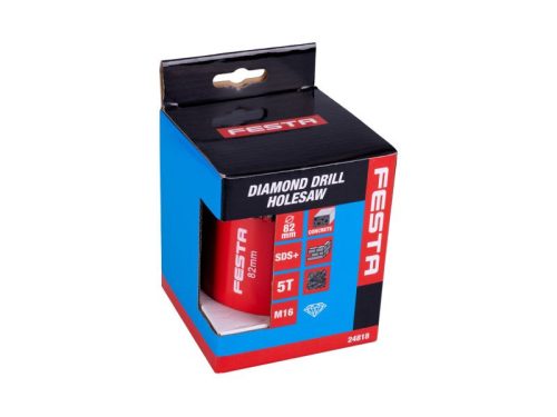 Gyémánt fúrókorona SDS-Plus szegmentált 82 mm