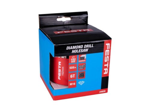 FESTA Gyémánt fúrókorona SDS-Plus szegmentált 102 mm