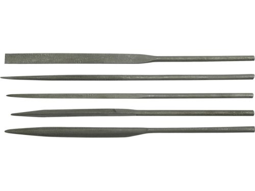 VOREL Tűreszelő készlet 5 részes 4,0 x 160 mm / #2 közepes
