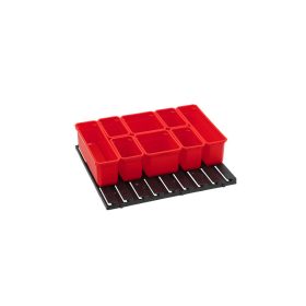   QBRICK SYSTEM ONE Tárolóláda + QBRICK SYSTEM PRO tárolóláda fali tartóval 7