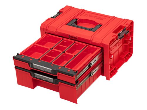 QBRICK SYSTEM PRO Szerszámosláda Fiókos 2 EXPERT Red Ultra HD