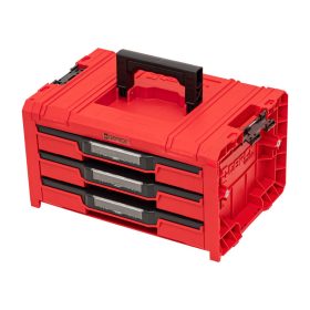   QBRICK SYSTEM PRO 2.0 Szerszámosláda Fiókos 3 EXPERT Red Ultra HD