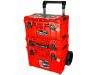 QBRICK SYSTEM PRIME Gurulós szerszámosláda Custom SET 2 Red Ultra HD