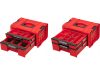 QBRICK SYSTEM PRO Gurulós Fiókos Szerszámosláda 3 Red Ultra HD