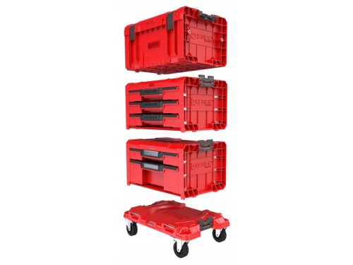QBRICK SYSTEM PRO Gurulós Fiókos Szerszámosláda 4 Red Ultra HD