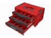 QBRICK SYSTEM PRO Gurulós Fiókos Szerszámosláda 4 Red Ultra HD