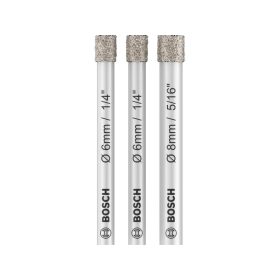   BOSCH PRO Száraz gyémántfúró készlet 3 részes (6 / 6 / 8 x 66 mm) hengeres befogással