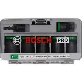   BOSCH PRO Gépi dugókulcs készlet 7 részes 1/2" 13-24 mm CrMo