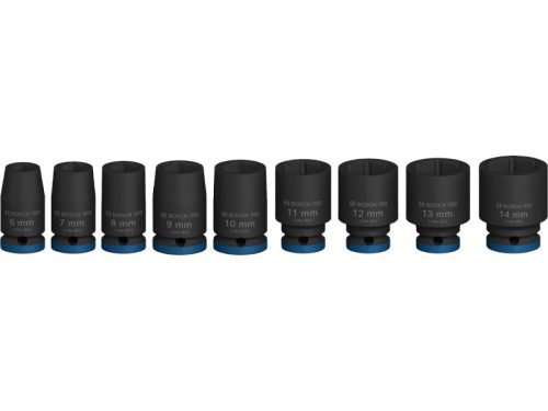 BOSCH PRO Gépi dugókulcs készlet 9 részes 1/4" 6-14 mm CrMo