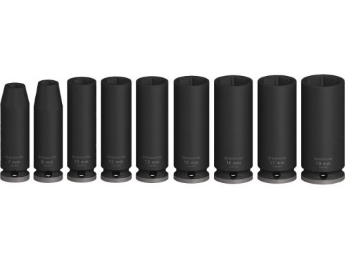 BOSCH PRO Hoszzú gépi dugókulcs készlet 9 részes 3/8" 7-19 mm CrMo