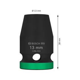 BOSCH PRO Gépi dugókulcs 1/2" 13 mm CrMo