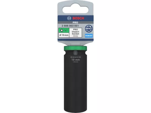 BOSCH PRO Hosszú gépi dugókulcs 1/2" 19 mm CrMo