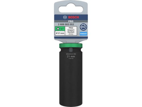 BOSCH PRO Hosszú gépi dugókulcs 1/2" 21 mm CrMo