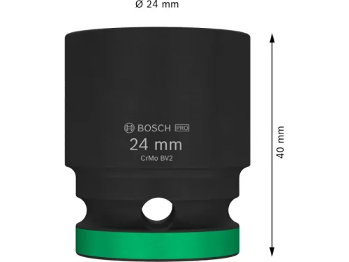 BOSCH PRO Gépi dugókulcs 1/2" 24 mm CrMo