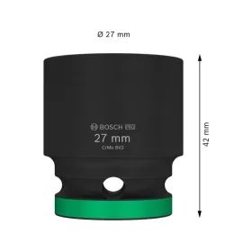 BOSCH PRO Gépi dugókulcs 1/2" 27 mm CrMo