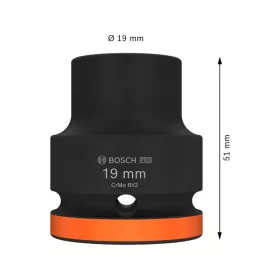 BOSCH PRO Gépi dugókulcs 3/4" 19 mm CrMo