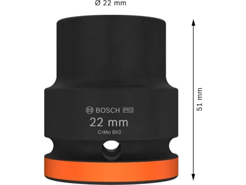 BOSCH PRO Gépi dugókulcs 3/4" 22 mm CrMo