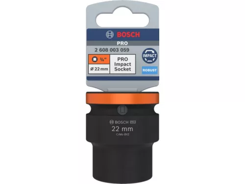 BOSCH PRO Gépi dugókulcs 3/4" 22 mm CrMo