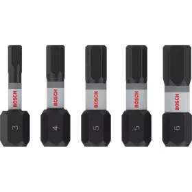   BOSCH PRO Impact bithegy készlet 5 részes 25 mm (H3/H4/H5x2/H6) 1/4" Hex