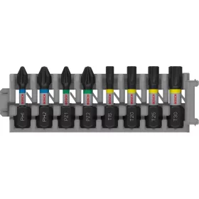   BOSCH PRO Impact bithegy készlet 8 részes 25m (PH1/PH2/PZ1/PZ2/T15/T20/T25/T30) 1/4" Hex