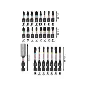 BOSCH PRO Impact bithegy készlet 24 részes 1/4" Hex