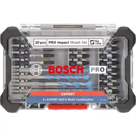   BOSCH PRO Impact bithegy és univerzálos fúrószár készlet 20 részes 1/4 Hex