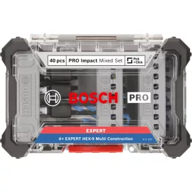   BOSCH PRO Impact bithegy és univerzálos fúrószár készlet 40 részes 1/4" Hex