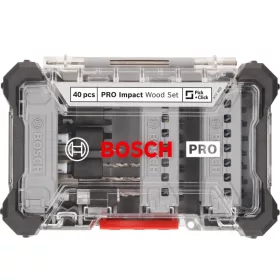   BOSCH PRO Impact bithegy és fafúrószár készlet 40 részes 1/4" Hex