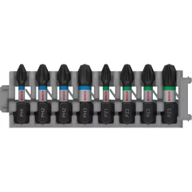   BOSCH PRO Bithegy készlet 8 részes 25 mm (PH1, PH2 x 3, PH3, PZ2 x 2, PZ3) Pick & Click