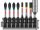 BOSCH PRO Bithegy készlet 8 r. 50 mm + tartó (PH2 x 2, PZ2 x 2, T20, T25, T30) Pick & Click