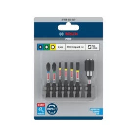   BOSCH PRO Bithegy készlet 7 r. 50 mm + tartó (PH2, PZ2, T15, T20, T25, T30) Pick & Click