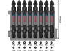 BOSCH PRO Bithegy készlet 7 r. 50 mm + tartó (PH2, PZ2, T15, T20, T25, T30) Pick & Click
