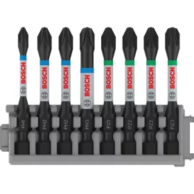   BOSCH PRO Bithegy készlet 8 részes 55 mm (PH1, PH2 x 2, PH3, PZ1, PZ2 x 2, PZ3) Pick & Click