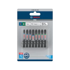   BOSCH PRO Bithegy készlet 8 részes 55 mm (PH1, PH2 x 2, PH3, PZ1, PZ2 x 2, PZ3) Pick & Click