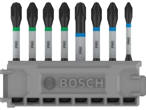 BOSCH PRO Bithegy készlet 8 részes 55 mm (PH1, PH2 x 2, PH3, PZ1, PZ2 x 2, PZ3) Pick & Click