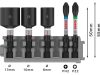 BOSCH PRO Bithegy és csavarbehajtó klt. 5 részes 50 mm (PH2,PZ2 / 8,10,13 mm) Pick & Click