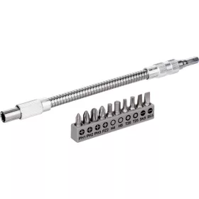   BOSCH Bithegy készlet 11 részes flexibilis fém hosszabbítóval 200 mm