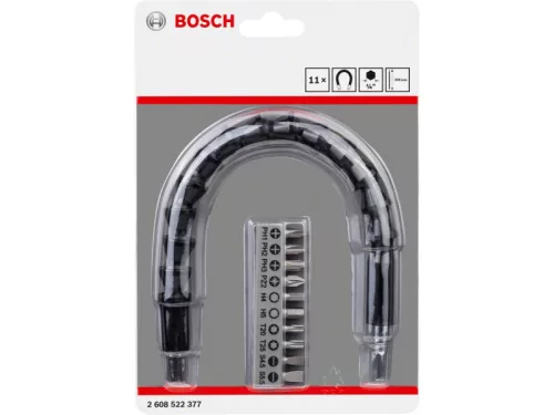 BOSCH Bithegy készlet 11 részes flexibilis műanyag hosszabbítóval 300 mm