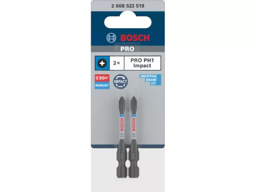 BOSCH PRO Impact bithegy PH1 x 55 mm 1/4" (2 db)