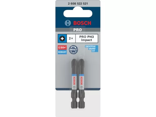 BOSCH PRO Impact bithegy PH3 x 55 mm 1/4" (2 db)