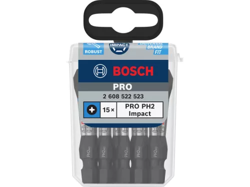 BOSCH PRO Impact bihegy PH2 x 55 mm Tic Tac dobozban 1/4" Hex (15 db)