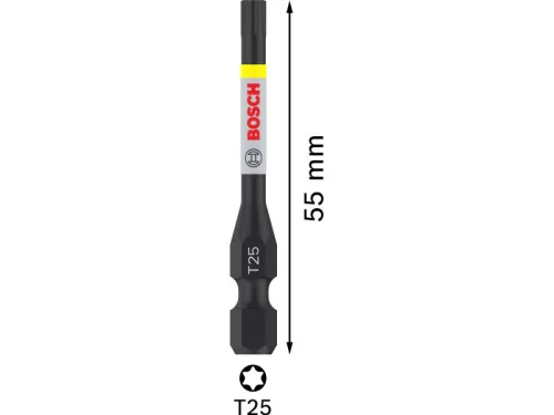 BOSCH PRO Impact bithegy T25 x 55 mm 1/4" (2 db)