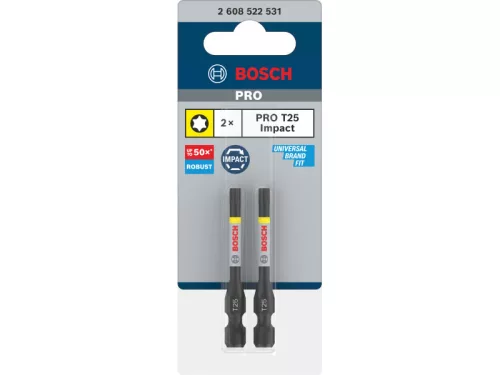 BOSCH PRO Impact bithegy T25 x 55 mm 1/4" (2 db)