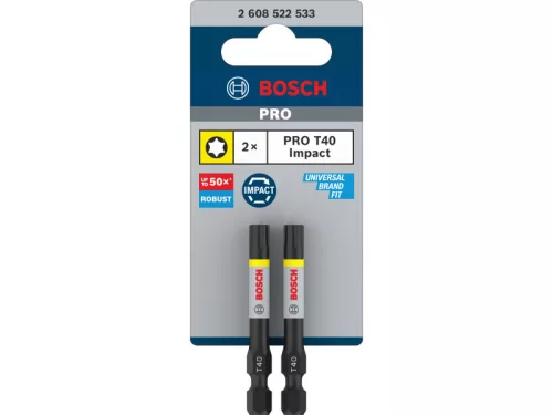 BOSCH PRO Impact bithegy T40 x 55 mm 1/4" (2 db)